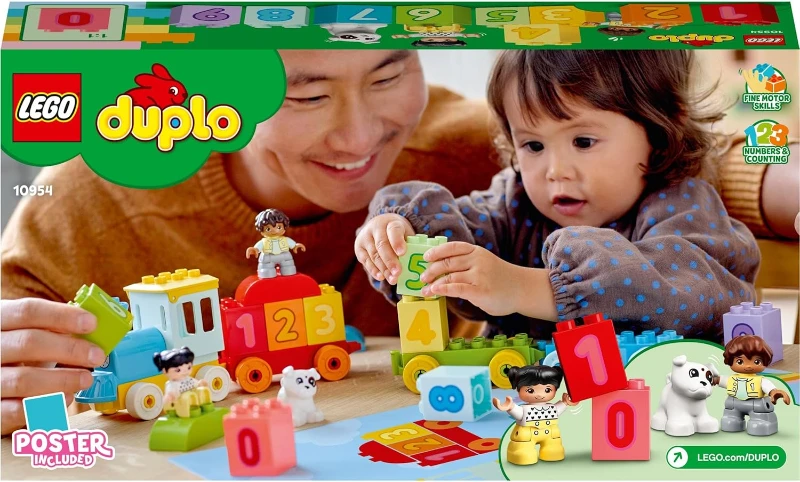  LEGO DUPLO İlk Sayı Treni - Saymayı Öğren 10954 +18 Ay (23 Parça)