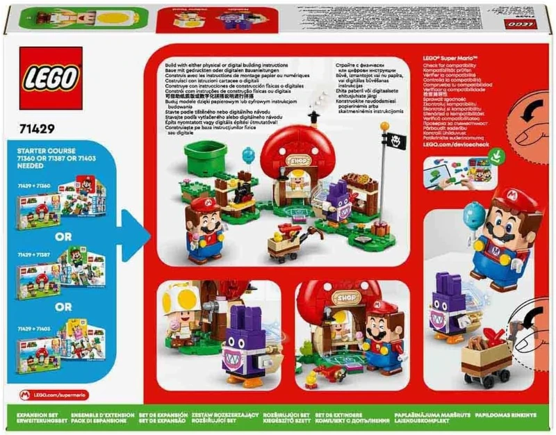  LEGO Super Mario Nabbit Toad’un Dükkanında Ek Macera Seti 71429 +8 Yaş  (230 Parça)