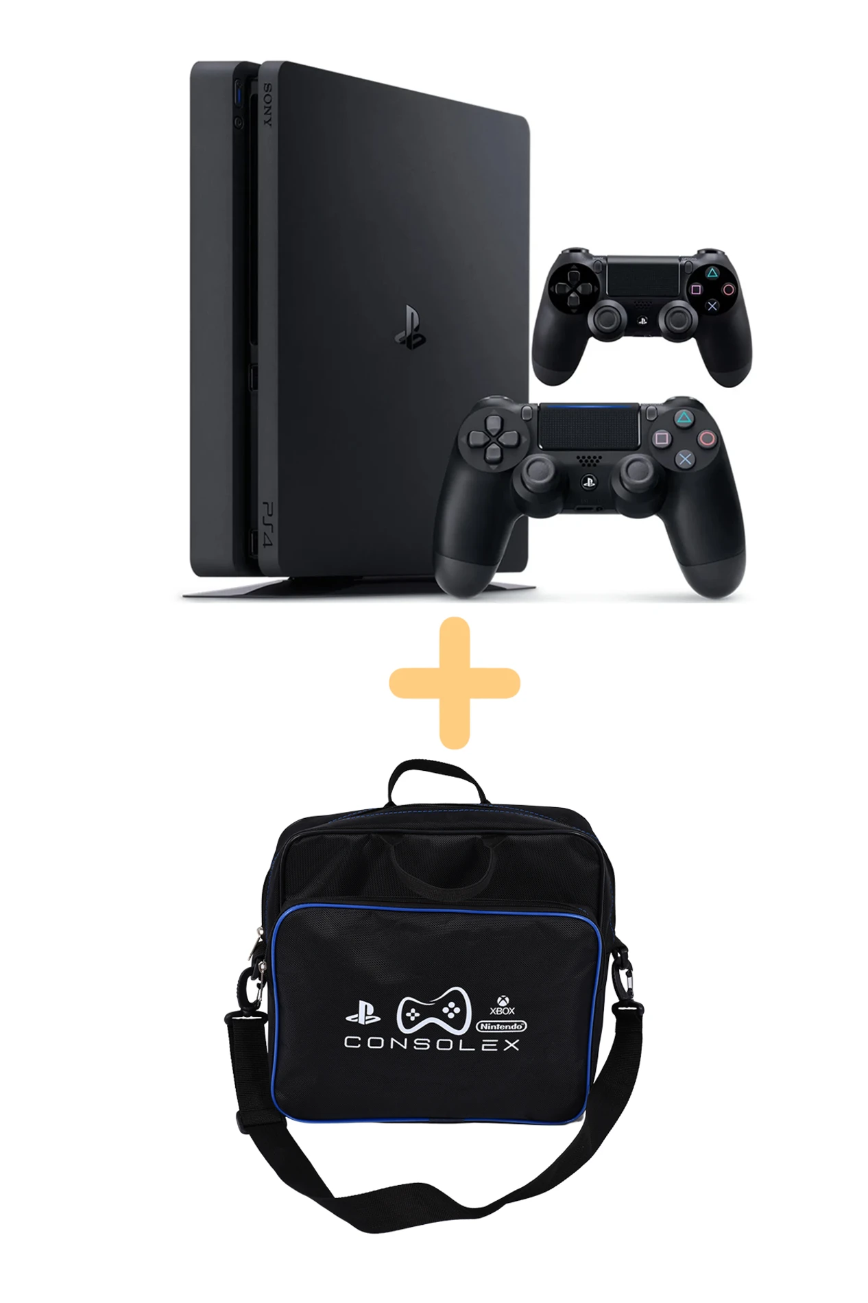 Sony Ps4 500 gb - Slim Kasa 2 Adet V2 Kol - CONSOLEX ÇANTA - 12 Ay Garanti (yenilenmis)