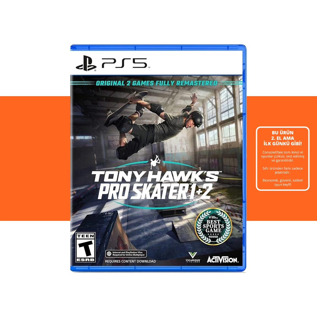 [2.EL] Tony Hawk Pro Skater 1+2 - Ps5 Oyun