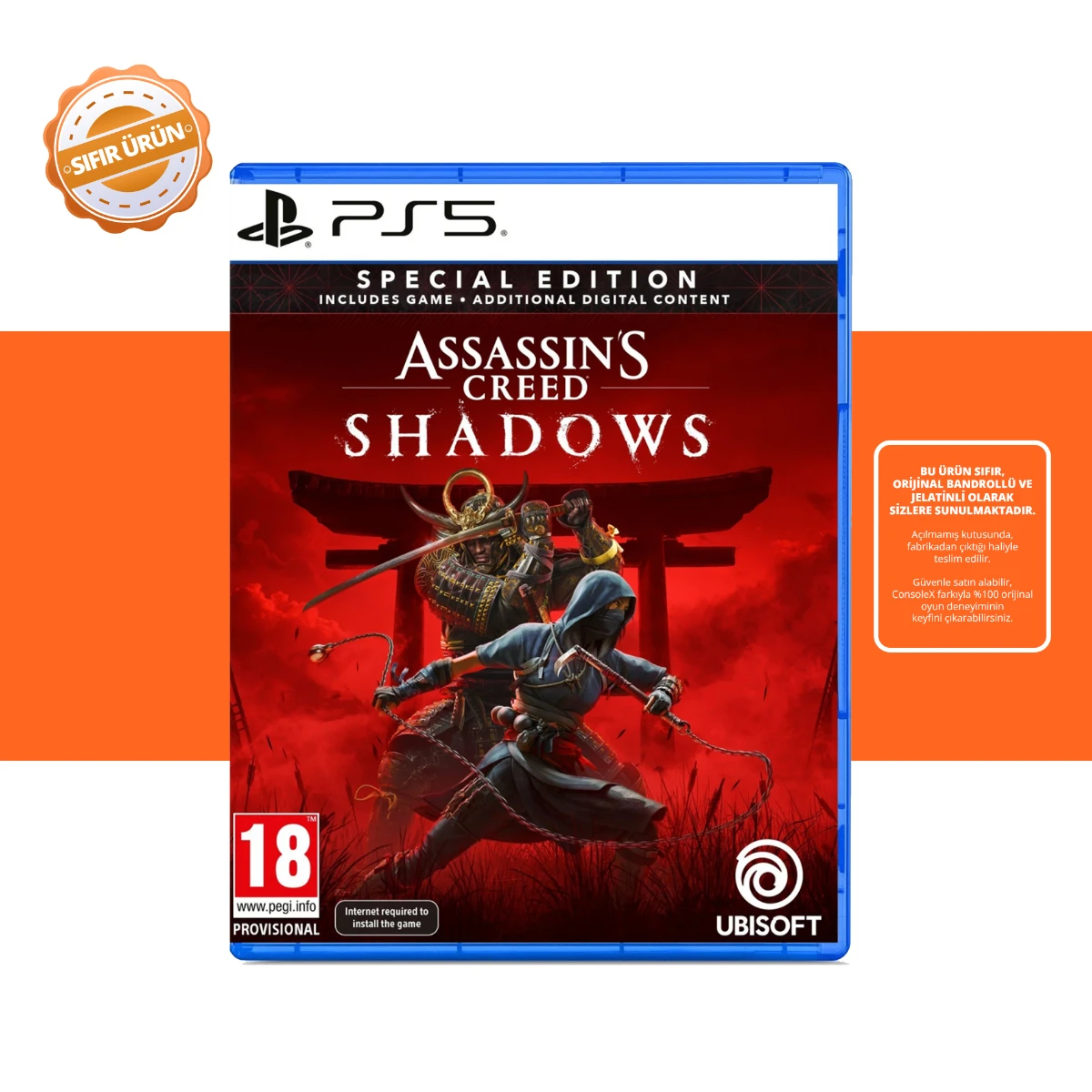 Assassins Creed Shadows Special Edition - PS5 Oyun [SIFIR]
