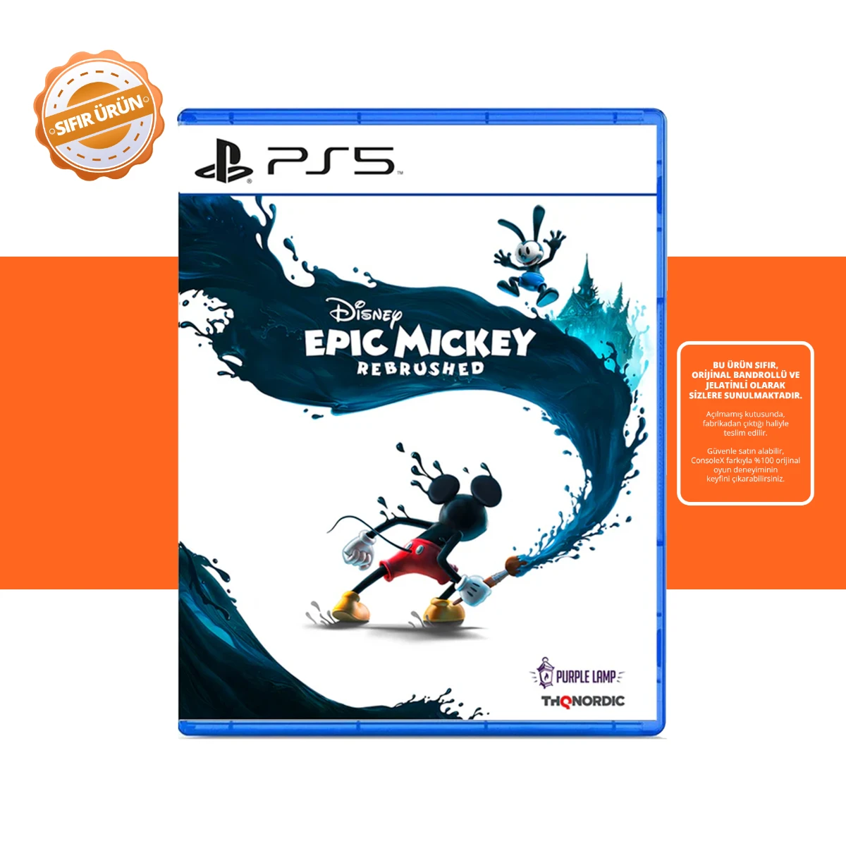 Disney Epic Mickey: Rebrushed - PS5 Oyun [SIFIR]