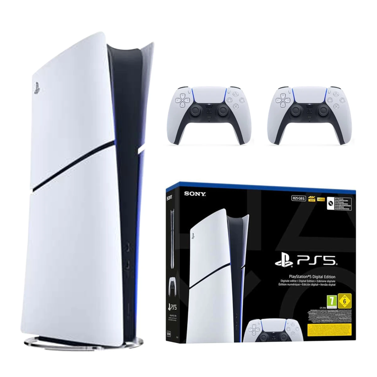 Sony PlayStation 5 Slim Dijital Versiyon(CFI-2116 Avrupa)825GB + Çift Kol + ConsoleX Taşıma Çantası