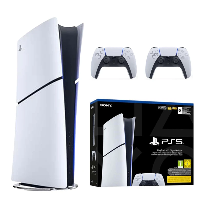 Sony PlayStation 5 Slim Dijital Versiyon(CFI-2116 Avrupa)825GB + Çift Kol + ConsoleX Taşıma Çantası