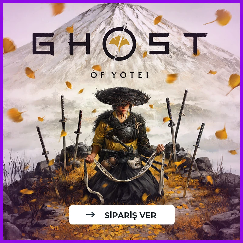 Ghost of Yōtei, PS5 için geliştirilen aksiyon dolu bir macera oyunudur. 4K grafikler, hızlı yükleme ve Türkçe altyazı desteğiyle sıfır, kapalı kutu!