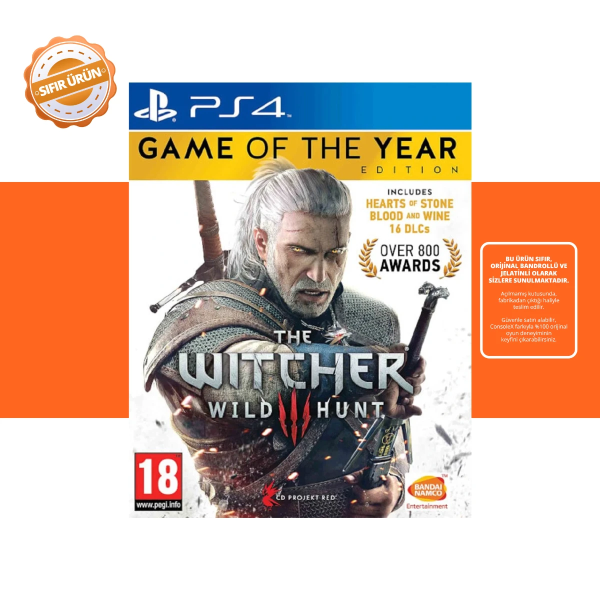 The Witcher 3 Game Of The Year Edition - Ps4 Oyun [SIFIR]