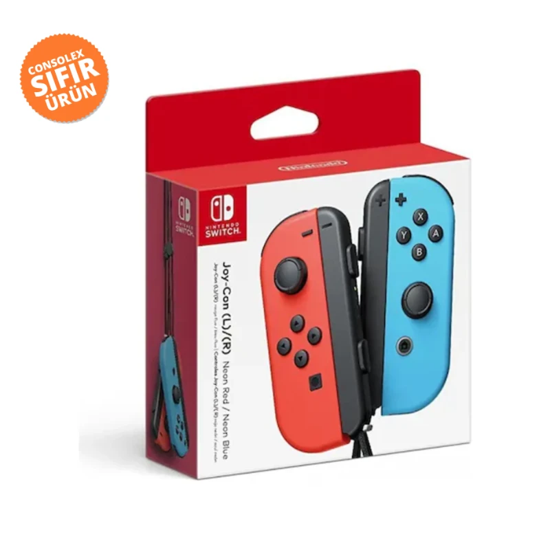 Nintendo Switch Joy-Con İkili Kırmızı/Mavi (Orijinal Joycon Controller Seti)