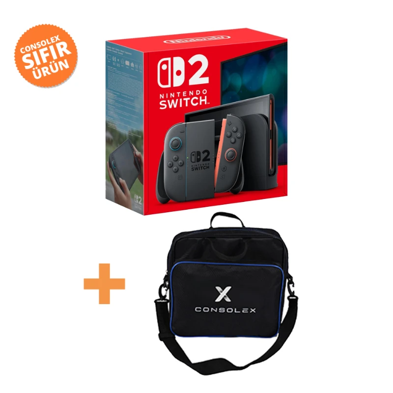 Nintendo Switch 2 – Standart Edition Mavi Kırmızı + ConsoleX Taşıma Çantası Hediye