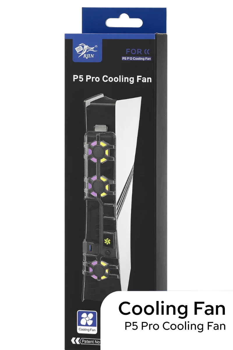 PS5 Pro RGB Soğutucu Fan – Sessiz Üçlü Fan + Renkli LED Aydınlatma CL-04