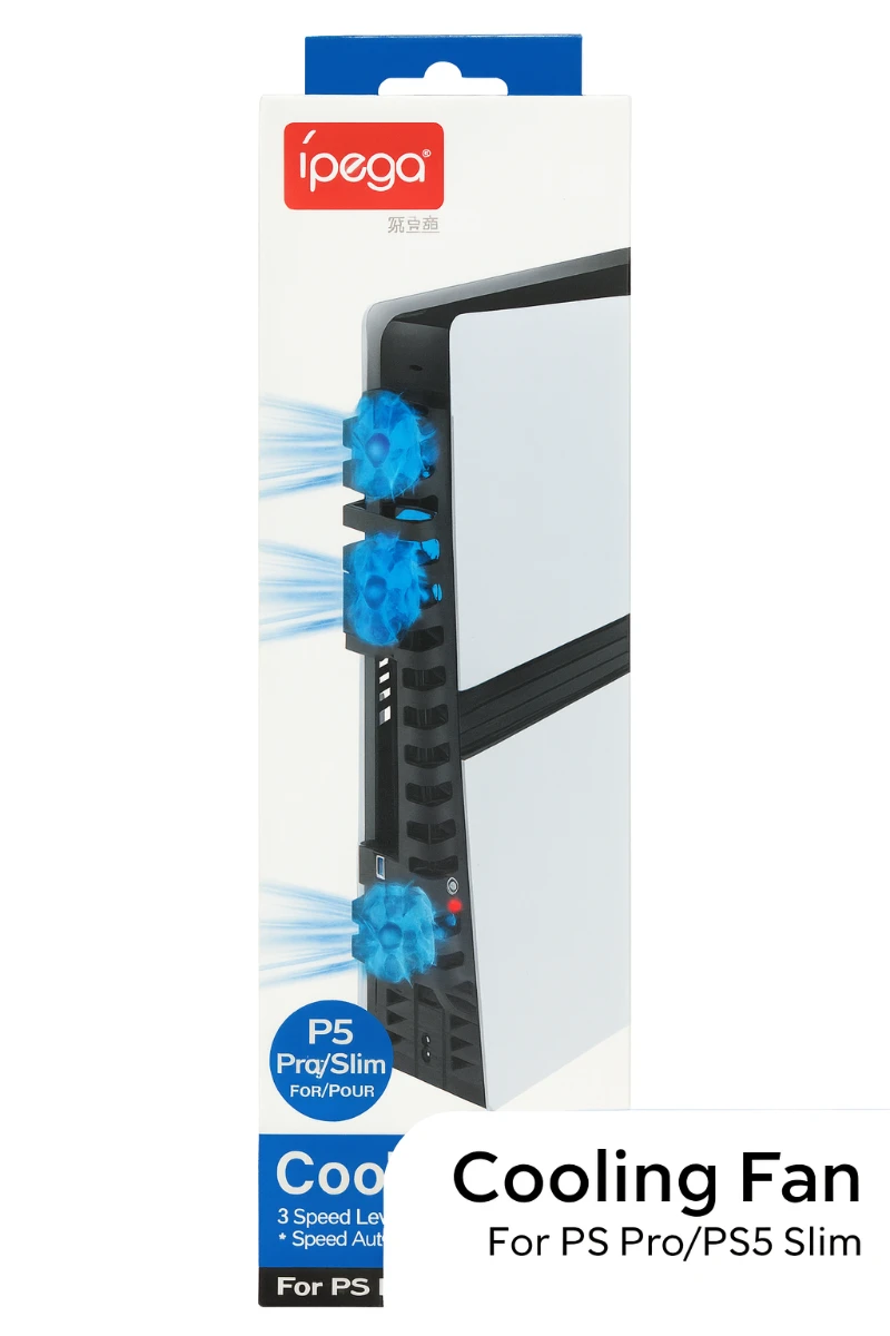 PS5 Pro & PS5 Slim Uyumlu Soğutucu Fan – 3 Kademeli Hız + LED Göstergeli CL-03