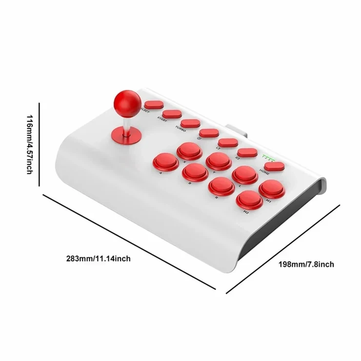 BSP-Y02 Bluetooth / 2.4G & Kablolu Arcade Joystick – PS4, Switch, Android & iOS Uyumlu