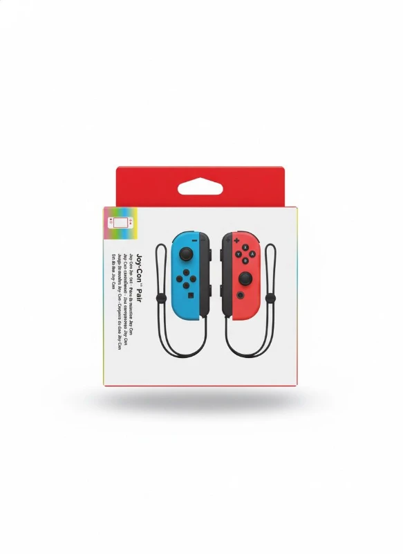 JOY-08 Bluetooth Kablosuz Çiftli Game Controller – Switch Uyumlu Kırmızı / Mavi Oyun Kolu Seti