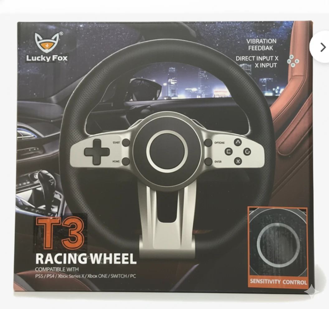 CRK TECH T3 Direksiyon & Vitesli Set – Çift Titreşimli, PS4/PS5/PC/Xbox One/Series/Switch Uyumlu