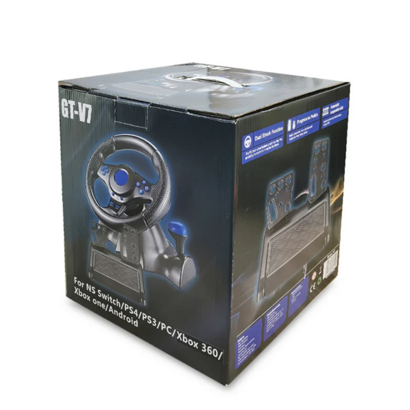 GT V7 Direksiyon Seti – PS4/PS5, Xbox One/Series, Nintendo Switch ve PC Uyumlu