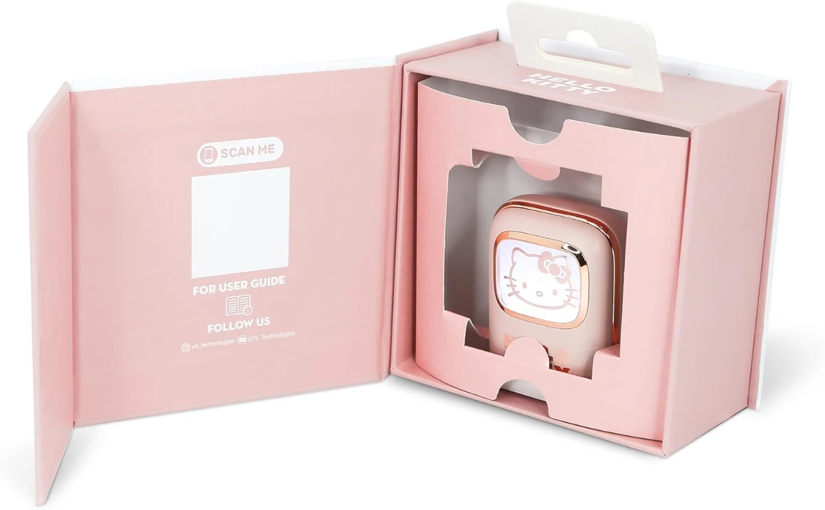 Hello Kitty TWS Slide Bluetooth 5.3 Kablosuz Kulaklık – LED Ekranlı Sürgülü Kutu – IPX4 Ter Geçirme