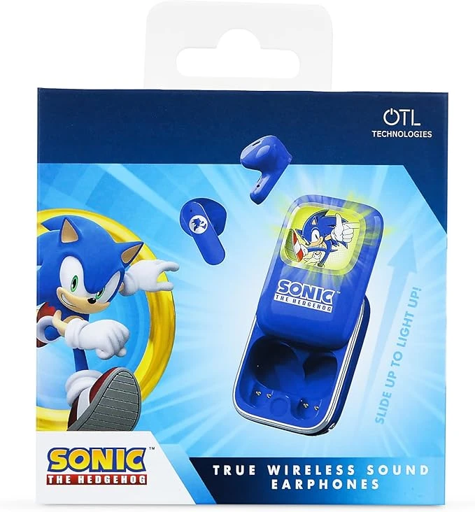Sonic The Hedgehog TWS Slide Bluetooth 5.3 Kablosuz Kulaklık – LED Ekranlı Sürgülü Kutu