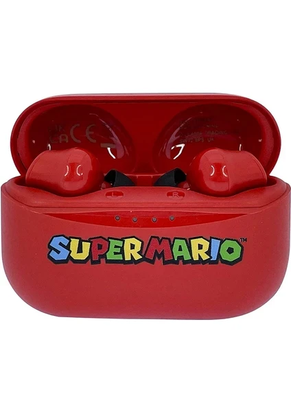 Super Mario TWS Bluetooth 5.3 Kablosuz Kulaklık – Kırmızı – ConsoleX