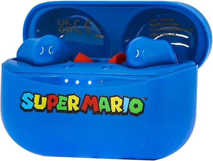 Super Mario TWS Bluetooth 5.3 Kablosuz Kulaklık – Mavi – ConsoleX