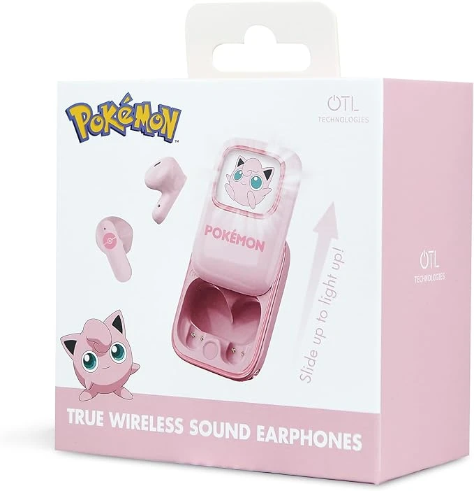 Pokémon Jigglypuff TWS Slide Bluetooth 5.3 Kablosuz Kulaklık – LED Ekranlı Sürgülü Kutu