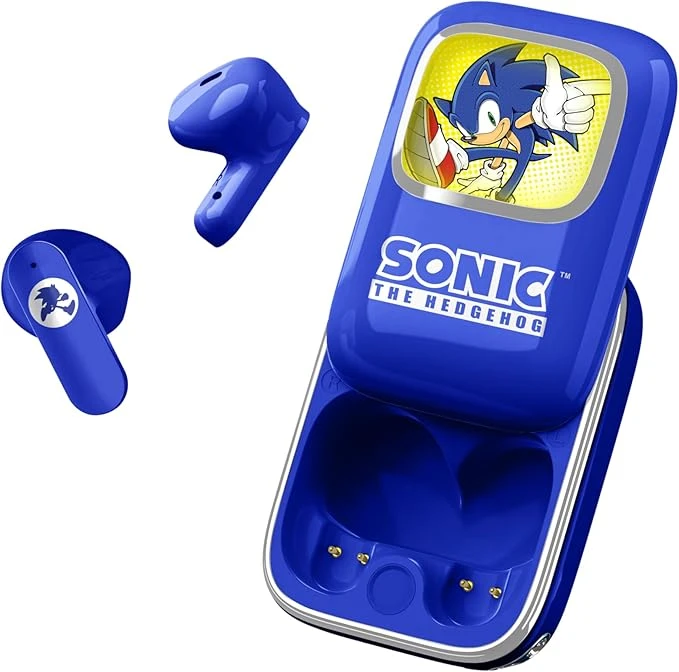 Sonic The Hedgehog TWS Slide Bluetooth 5.3 Kablosuz Kulaklık – LED Ekranlı Sürgülü Kutu