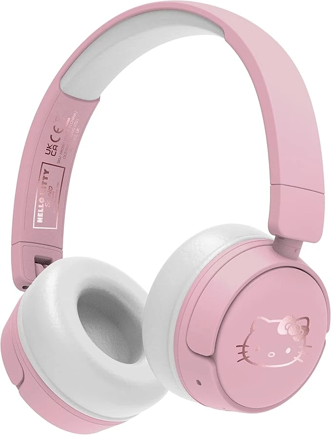 OTL Hello Kitty Kablosuz Bluetooth 5.3 Kulak Üstü Çocuk Kulaklığı – Pembe Beyaz (HK0991)