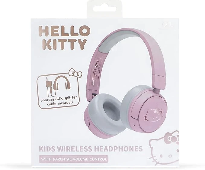 OTL Hello Kitty Kablosuz Bluetooth 5.3 Kulak Üstü Çocuk Kulaklığı – Pembe Beyaz (ACC-0991)