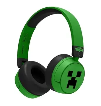 OTL Minecraft Creeper Kablosuz Bluetooth 5.3 Kulak Üstü Çocuk Kulaklığı – Yeşil (MC1231)