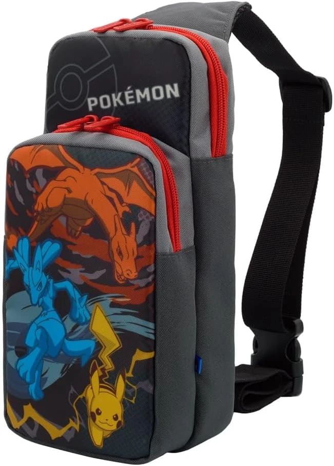 Nintendo Switch Pokémon Omuz Çantası – Pikachu & Charizard Tasarımlı – Resmî Lisanslı (NSW-BAG-POKE