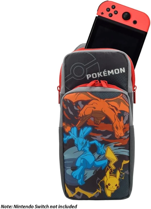 Nintendo Switch Pokémon Omuz Çantası – Pikachu & Charizard Tasarımlı – Resmî Lisanslı (NSW-BAG-POKE