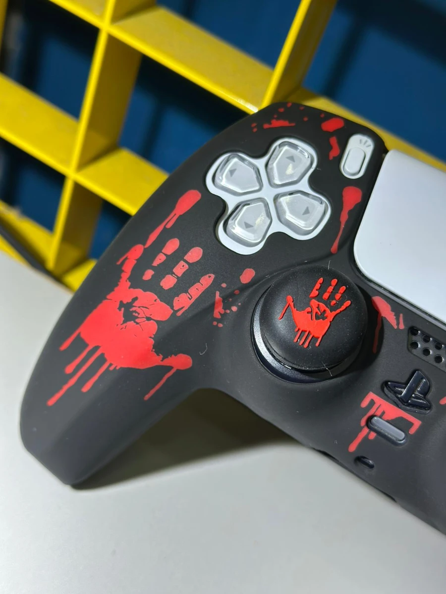 PS5 DualSense Kol Silikon Kılıf + Analog Koruyucu – Darbe Koruması CLK9103