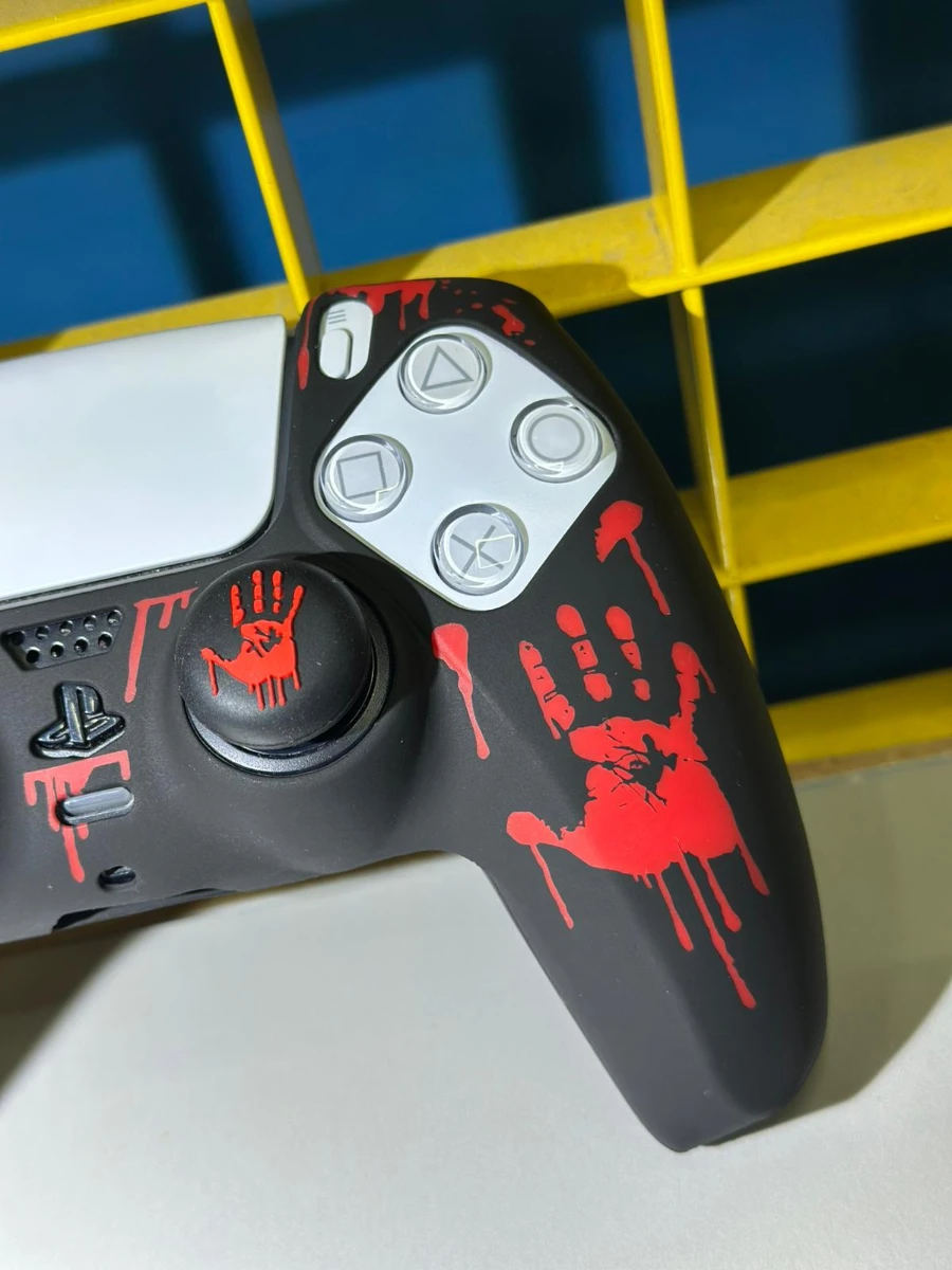 PS5 DualSense Kol Silikon Kılıf + Analog Koruyucu – Darbe Koruması CLK9103