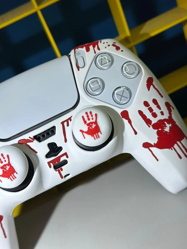 PS5 DualSense Kol Silikon Kılıf + Analog Koruyucu – Darbe Koruması CLK9104