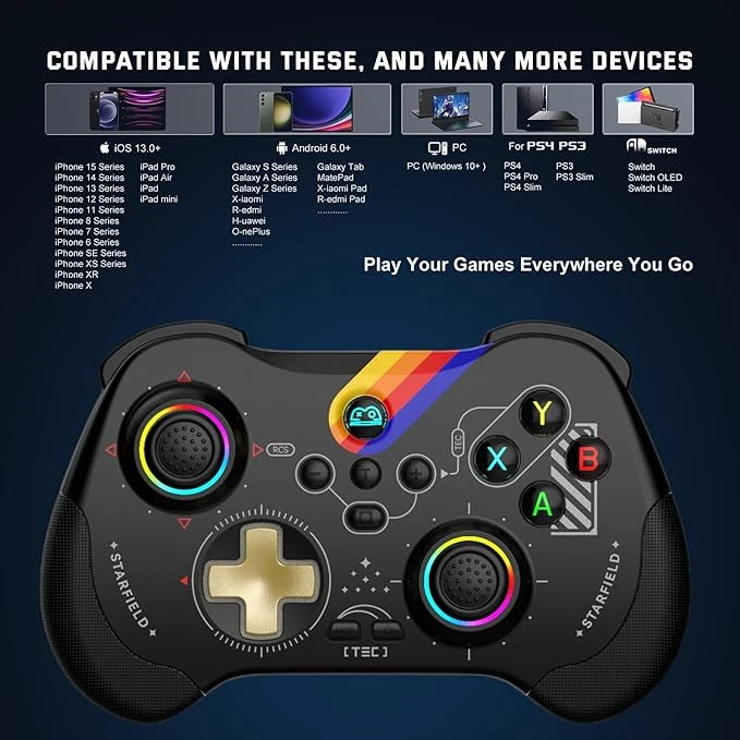 Z01-S Kablosuz Oyun Kolu – N.Switch, PC ve Android Uyumlu Gamepad -CL002