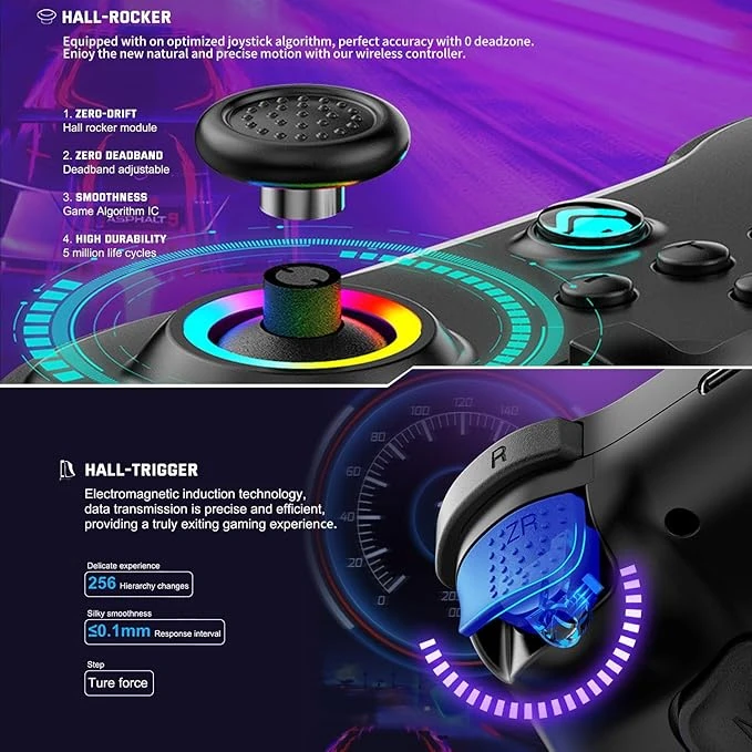 Z01-S Kablosuz Oyun Kolu – N.Switch, PC ve Android Uyumlu Gamepad -CL002