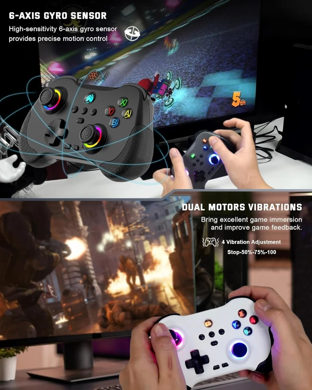 Z01-S Kablosuz Oyun Kolu – N.Switch, PC ve Android Uyumlu Gamepad -CL004