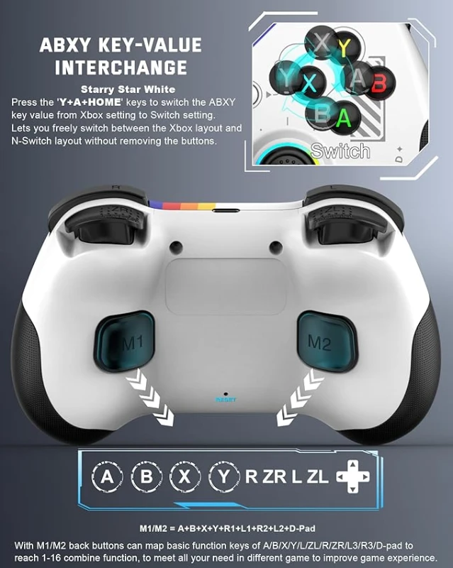 Z01-S Kablosuz Oyun Kolu – N.Switch, PC ve Android Uyumlu Gamepad -CL003