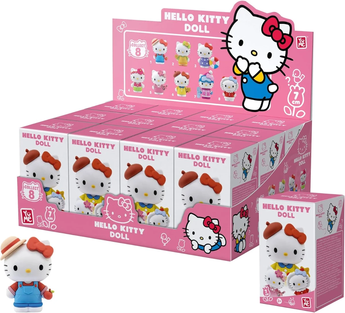 Hello Kitty Doll Sürpriz Figür – Blind Box 7 cm (8 Farklı Model)
