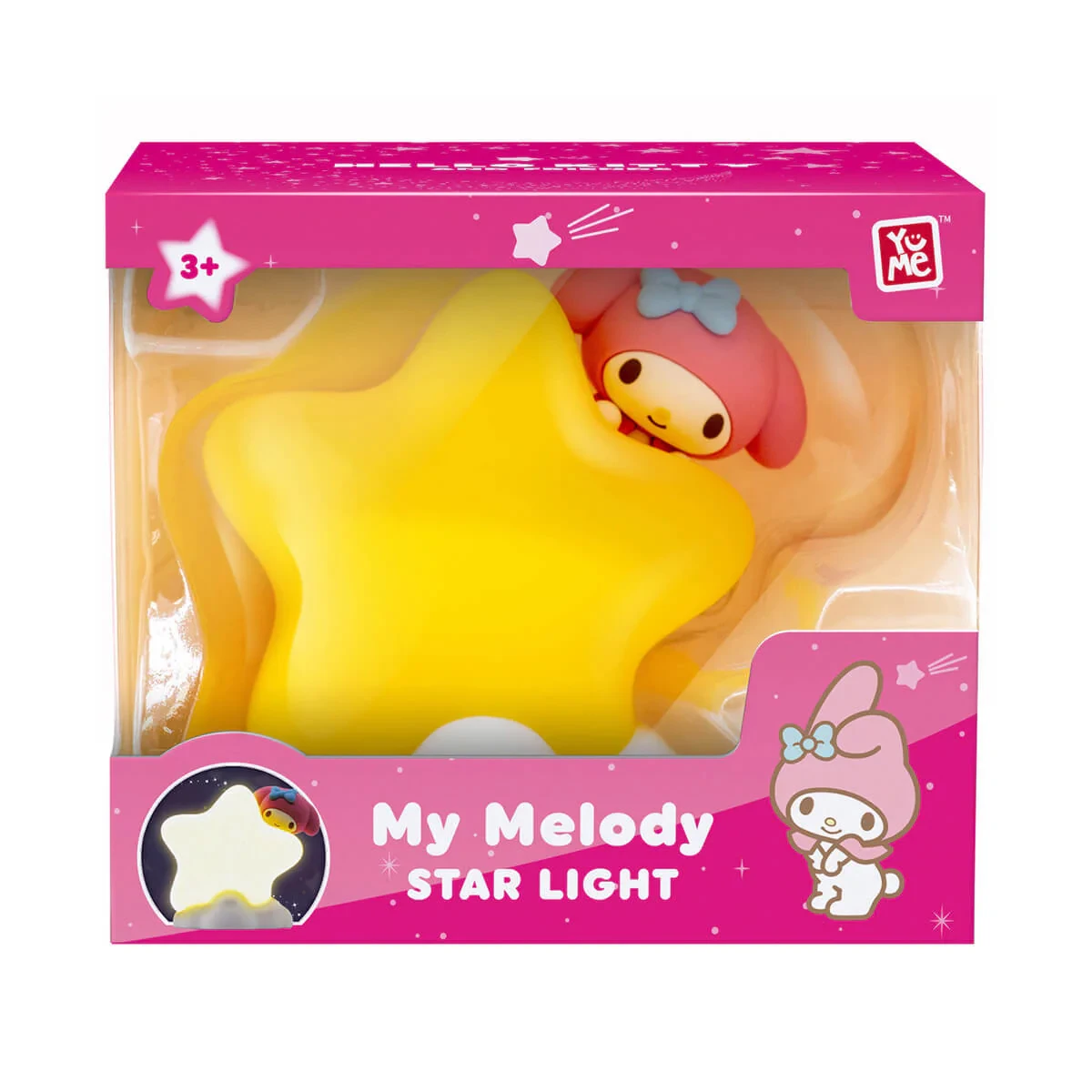 Hello Kitty Star Light Gece Lambası – Sarı Yıldız Tasarım (3+)