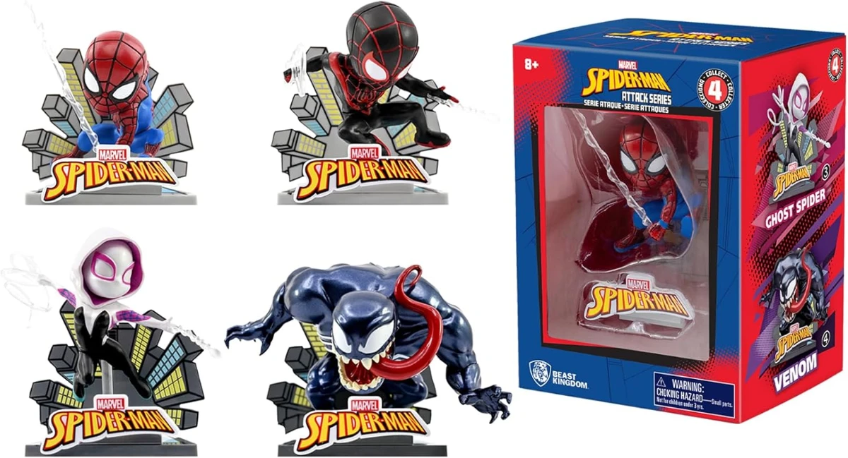 Marvel Spider-Man Attack Series – Spider-Man Koleksiyon Figürü (Beast Kingdom)