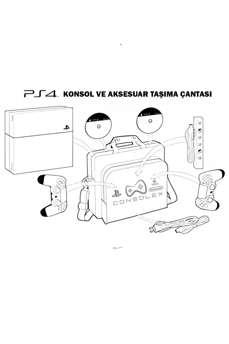 Sony PlayStation 4 Pro 1TB + Çift Kol + ConsoleX Çanta (Yenilenmiş)