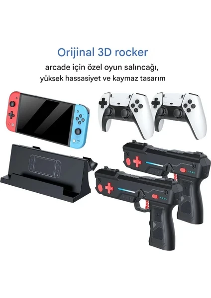 M20 Pro Retro Atari – 7" IPS Ekran, 20.000+ Oyun, Çift Kol + Çift Tabanca, 128GB