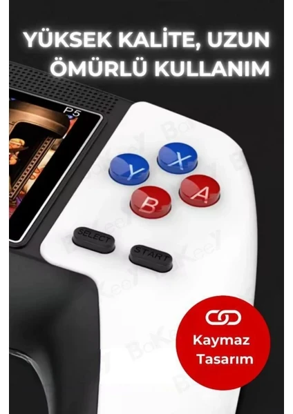 P5 Taşınabilir 520 Oyunlu Kablosuz Retro Oyun Konsolu – Game Stick Atari