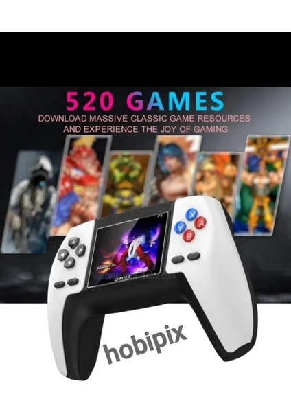 P5 Taşınabilir 520 Oyunlu Kablosuz Retro Oyun Konsolu – Game Stick Atari