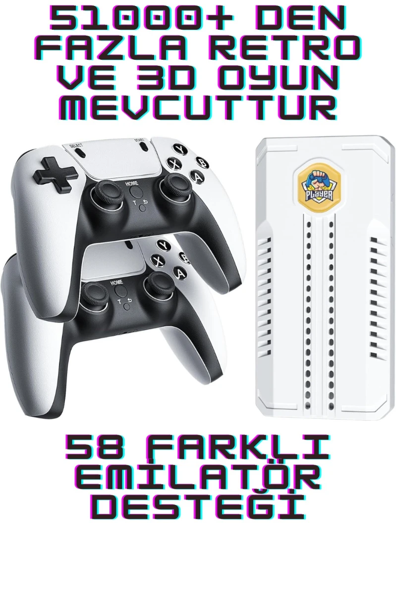 X2 PLUS Retro Arcade Oyun Konsolu – 51.000+ Oyunlu 3D Atari Kutusu