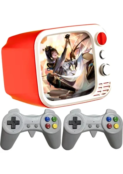 H7 Retro TV Oyun Konsolu – 3.5" Ekran + TV Çıkışı + Çift Kontrol Ünitesi