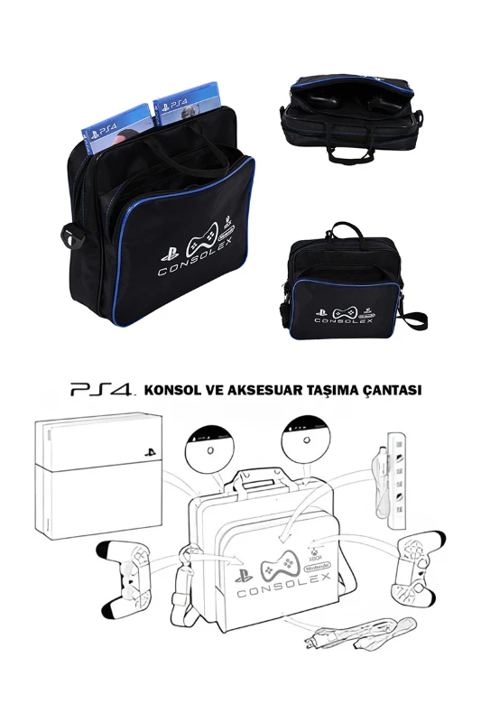 Sony PlayStation 4 Standart 500GB + 8 Dijital Oyun + Çift Kol + ConsoleX Çanta (Yenilenmiş)