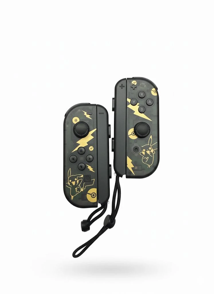 SW Bluetooth Kablosuz Siyah Pikachu Game Controller – Switch Uyumlu Çift Kol (L/R)