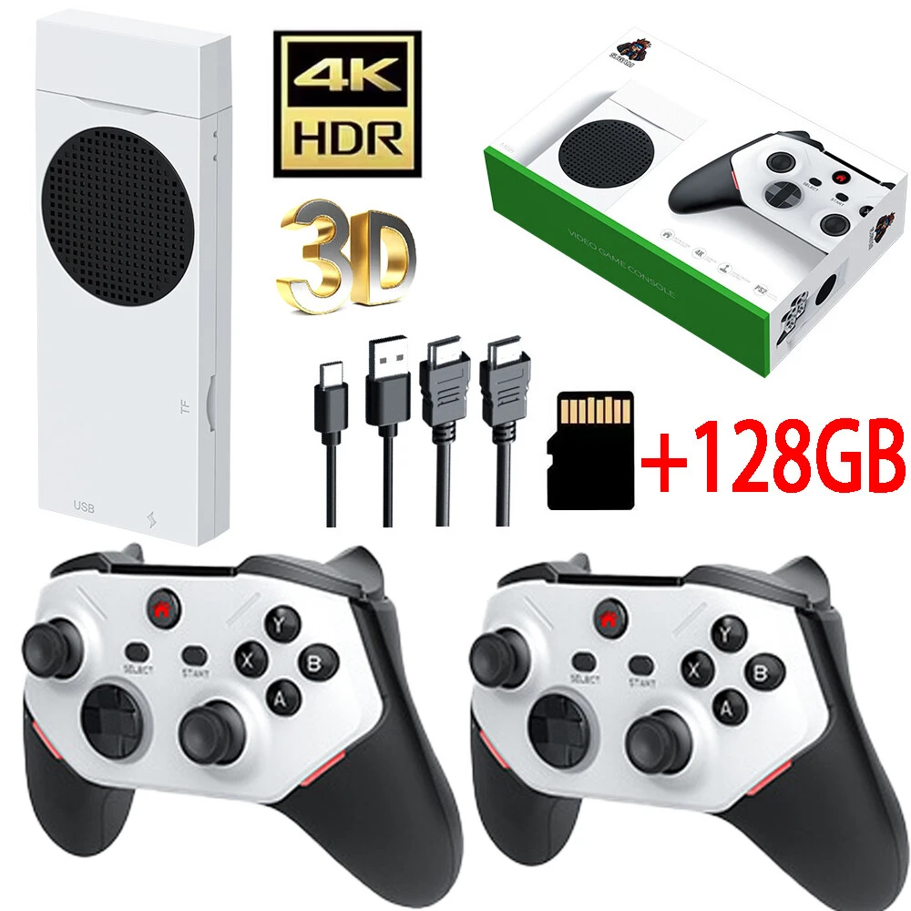 S.JCAM 4K PS2 Oyun Konsolu – 64 GB, HDMI 4K Görüntü, 2.4G Kablosuz Çift Gamepad