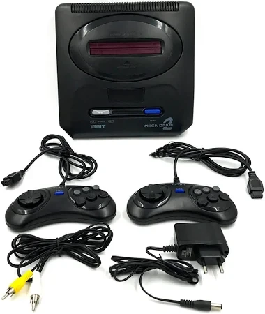 SEGA Mega Drive 2 – 16-Bit Retro Oyun Konsolu, 368 Oyunlu, Çift Kol
