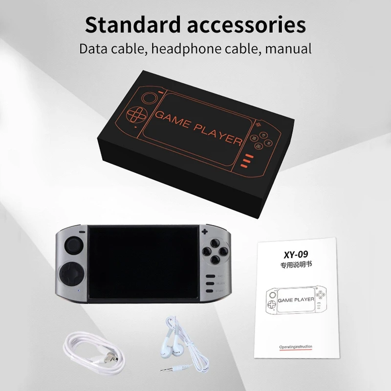 XY-09 5,1″ Retro Taşınabilir El Oyun Konsolu – HDTV Çıkış, Kablosuz Gamepad Desteği